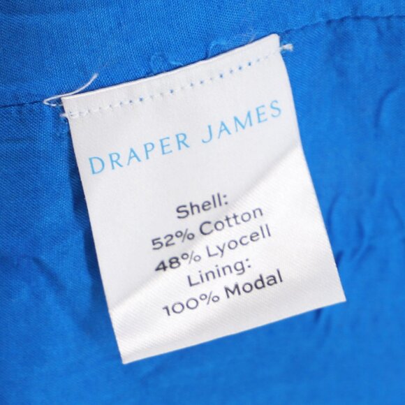 NWT DRAPER JAMES Jennifer Mini Dress in Polka Dot Floral Blue Aster Size XL - Picture 8 of 8